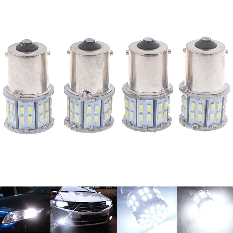 

4 шт., сменные светодиодные лампы 1156 BA15S 50SMD 3014