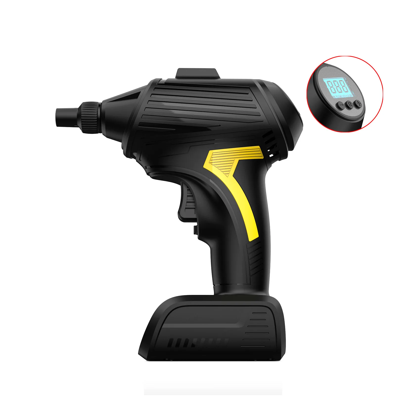 Online Bomba De Compresor De Aire Portátil Para Coche, Inflador De Aire Portátil De 12V CC, Compresor De Aire Recargable Digital Manejado, Herramienta Desnuda Y Caliente