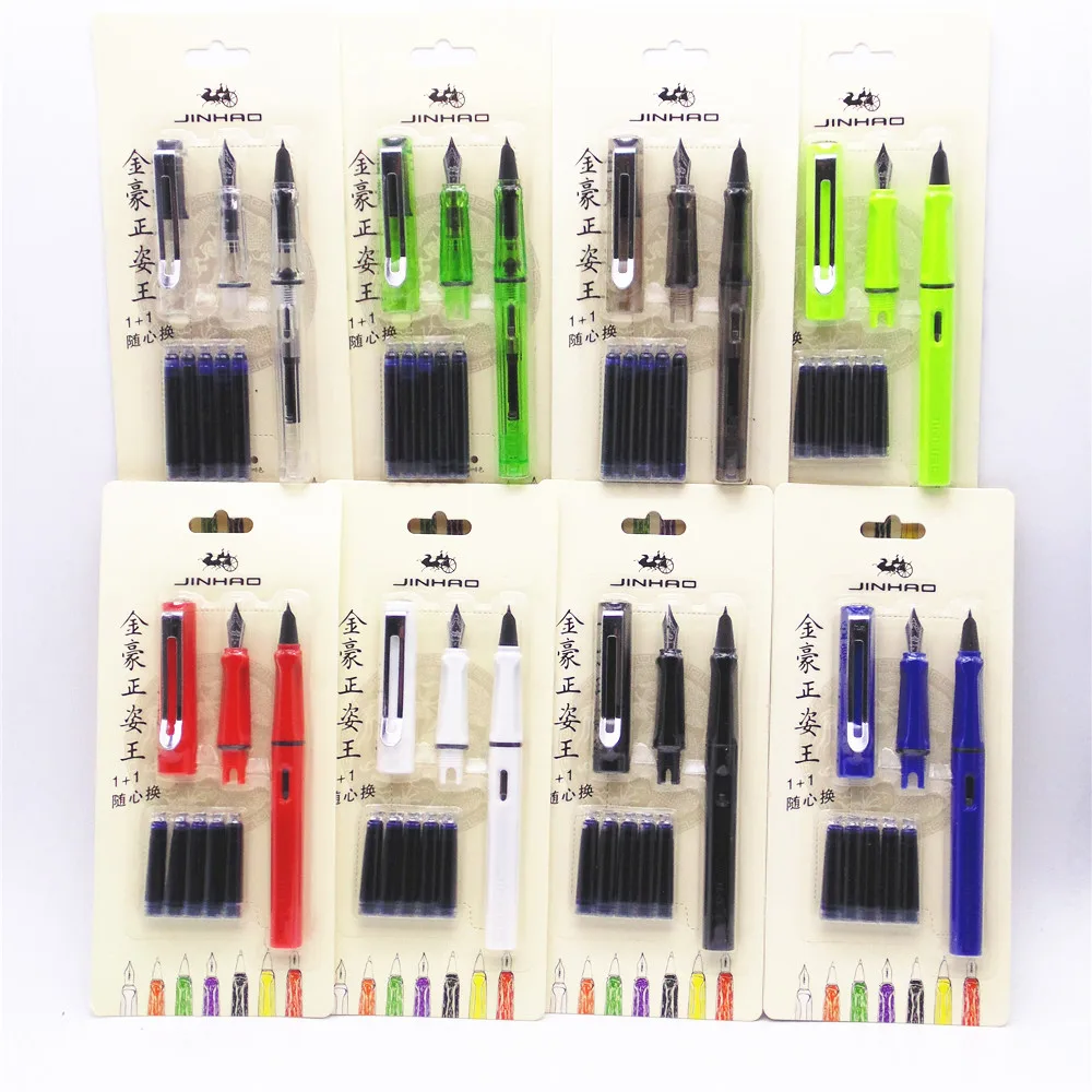 Перьевая ручка Jinhao 5 шт. 599 цветов 0 38/0 мм|fountain pen gift|pen drive with card readerfountain nib types |