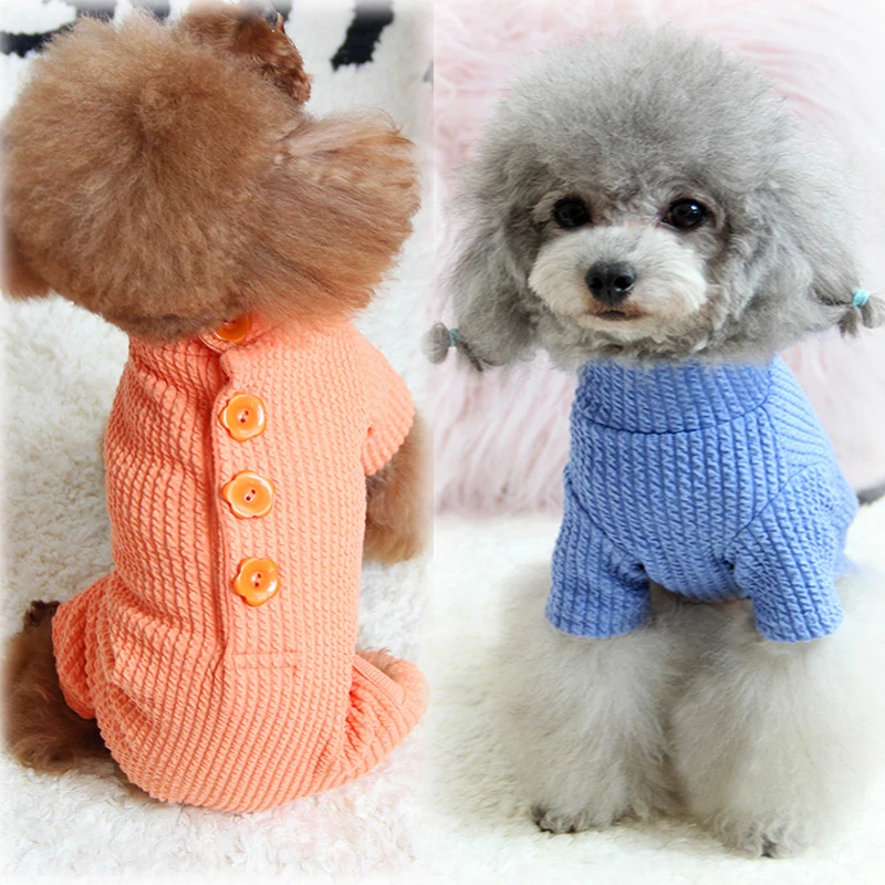 Одежда для домашних животных Сезон осень-зима собак Комбинезон Комбинезоны