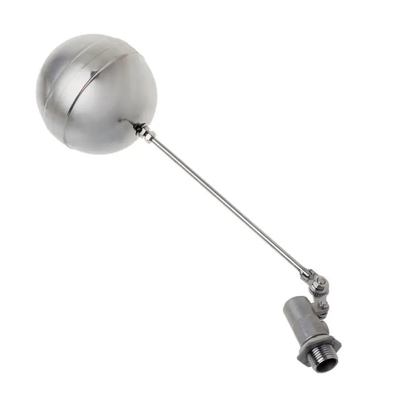

DN15 Male Thread Water Tank Ball Stainless Steel Flow Control Float Sensor Valve L69A