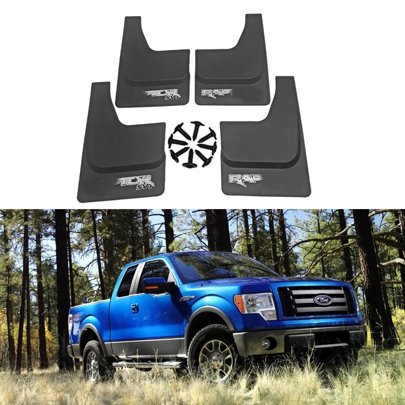 

4Pcs Mudflaps For Ford Raptor F150 ord Pickup Raptor F-150 Mudguards Splash Guard Fender Mud Flap Car Fenders Accessories