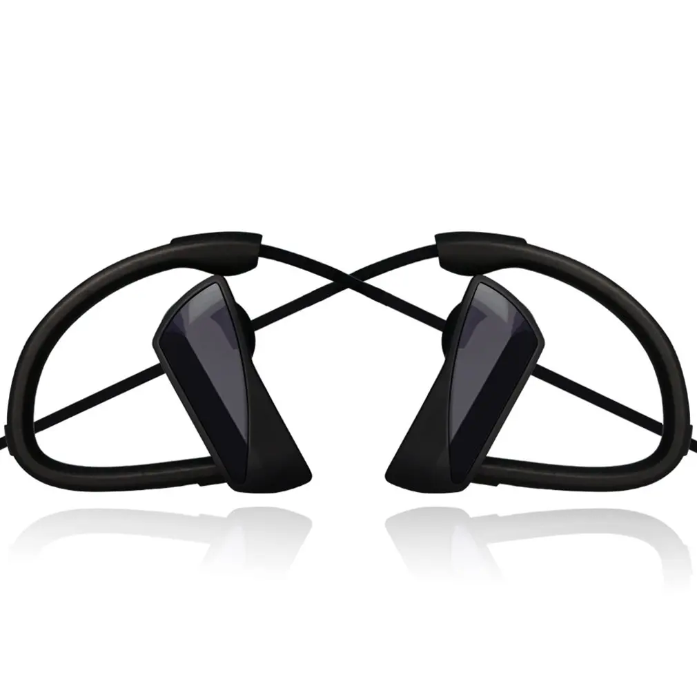 Черные Уникальные Беспроводные наушники с шейным ремешком спортивные защитой от