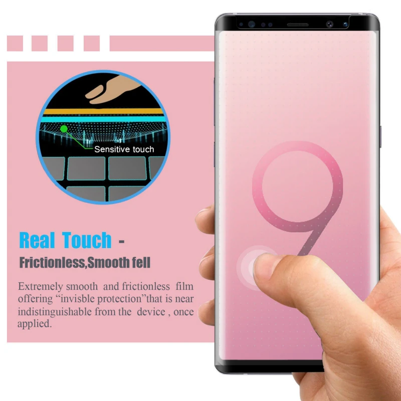 3D закаленное стекло JGKK с полным покрытием для Samsung Galaxy Note 9 8 Защитная пленка
