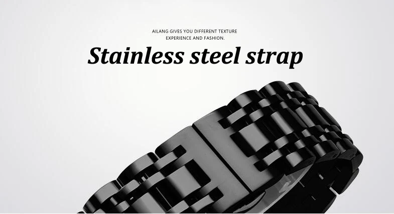 Мужские часы с Лунной фазой черные стальные военные спортивные наручные