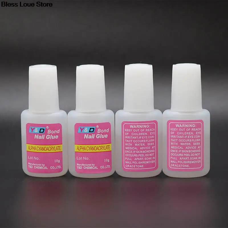 

10g Nail Glue 100% Fake Tips Acrylic Pegamento Para Unas Nail Accessories Tool For False Nail Rhinestone Glue Colle A Faux Ongle