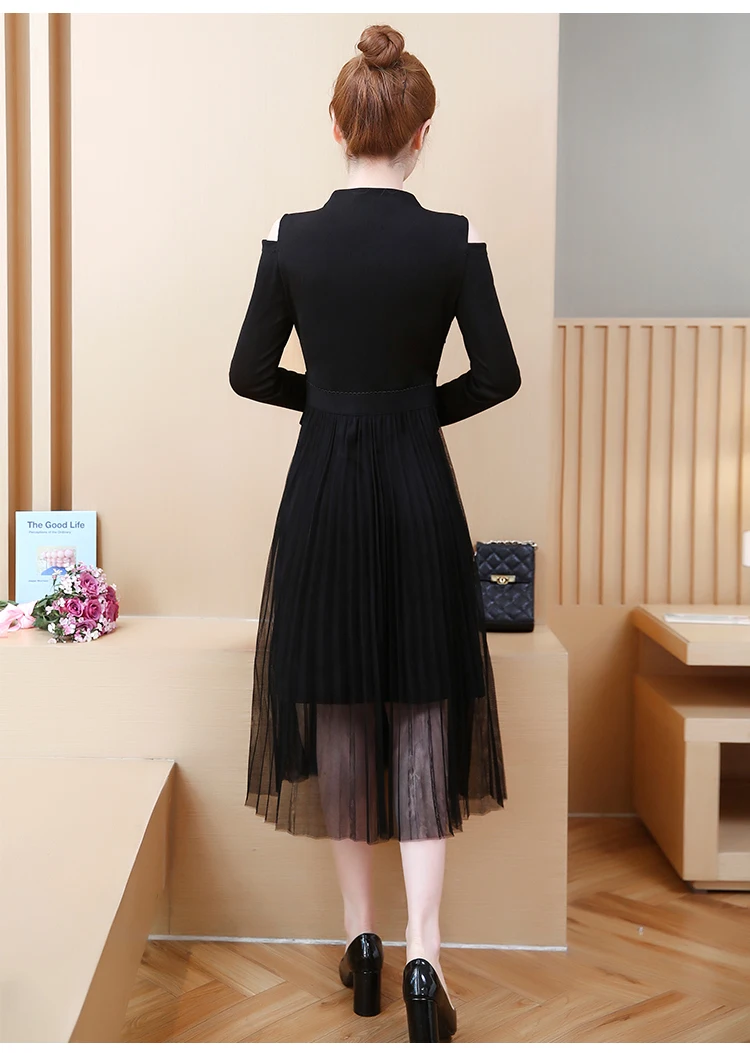 Женское платье размера плюс L-5XL XXXXL 4XL XXL XXXL 3XL сексуальные осенние вечерние