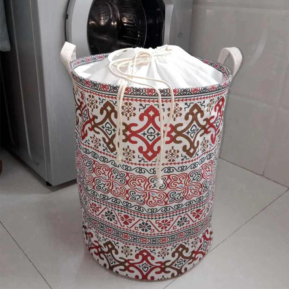 1 шт. складная корзина для белья с героями мультфильмов, бочонок для хранения, стоящее ведро для хранения игрушек и одежды, держатель, мешочек, органайзер для домашнего белья - Цвет: D4  35X45CM