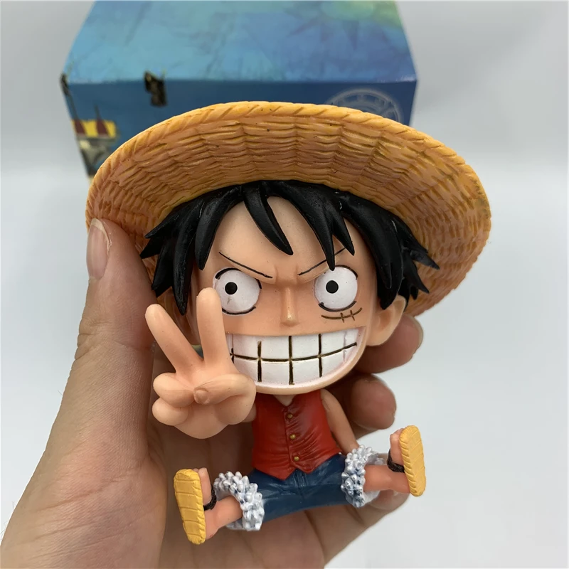 2 стиля Luffy Ace Q детство сидя ПВХ фигурки героев Than Gesture коллекционные модели