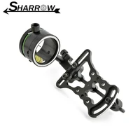 archery compound bow sight 1 pin 0 019 micro adjustable aluminum hunting bow shooting accessories