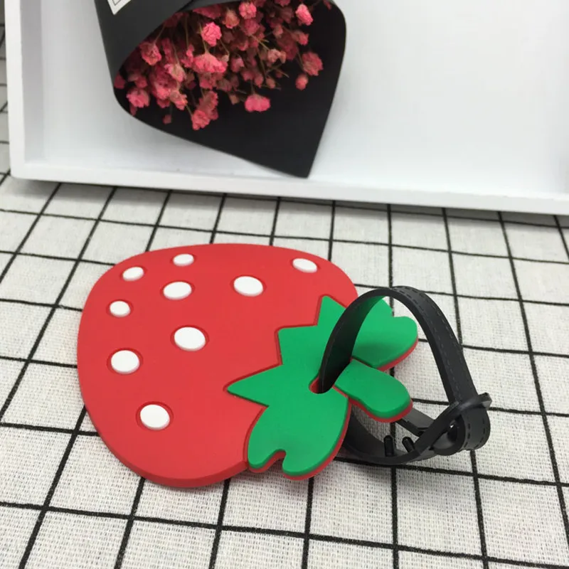 Фрукты бирка для чемодана ананас ID адрес держатель арбуз этикетка багажа