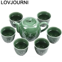 teapot garden organizer afternoon kung fu vintage shabby chic pot home decoration accessories teaware china chinese tea set