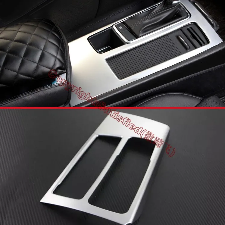 

ABS Pearl Chrome Interior Gearshift Shift Gear Panel Frame Cover Trim Bezel Car-Styling Molding For KIA K5 Optima AT 2016 2017