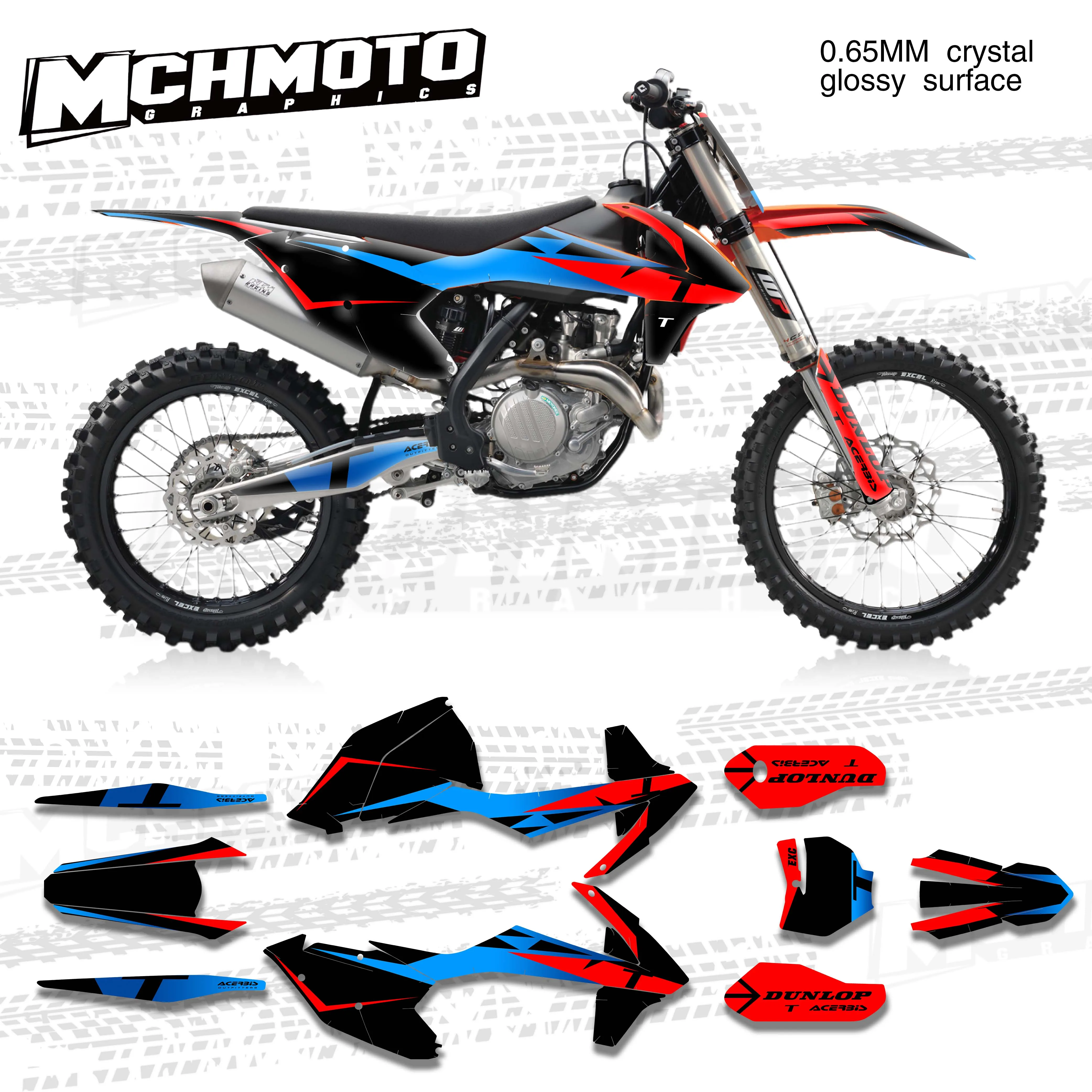 

MCHMFG для KTM 125 250 300 350 450 SX SXF 2016 2017 EXC EXCF SXF 2018 2017 2018 графическая фотографика фотографический комплект наклейка