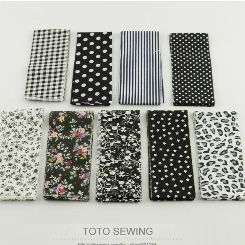 Новое поступление F030 # лоскутные желейные рулонные полоски 9 шт./лот черные наборы