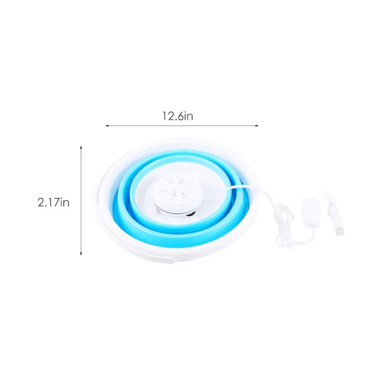 

Portable Folding Bucket Washing Small Machine Dormitory Socks And Underwear Ultrasonic Portable Cleaning Turbo Artifact