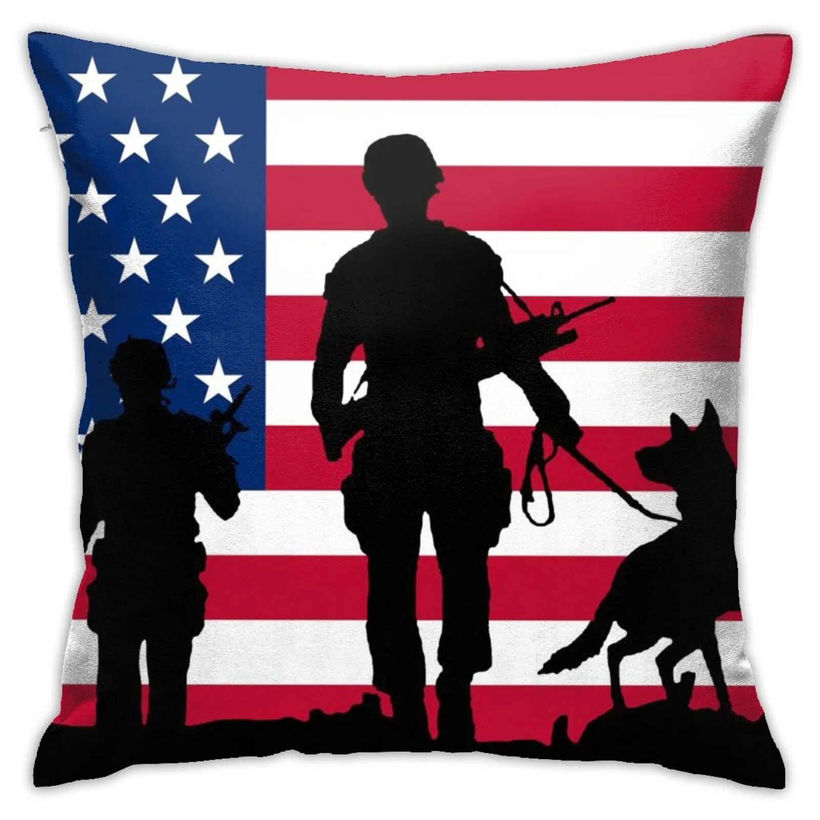

Hot Sale 3d Printing Customization Support Our Troops Pillowcase