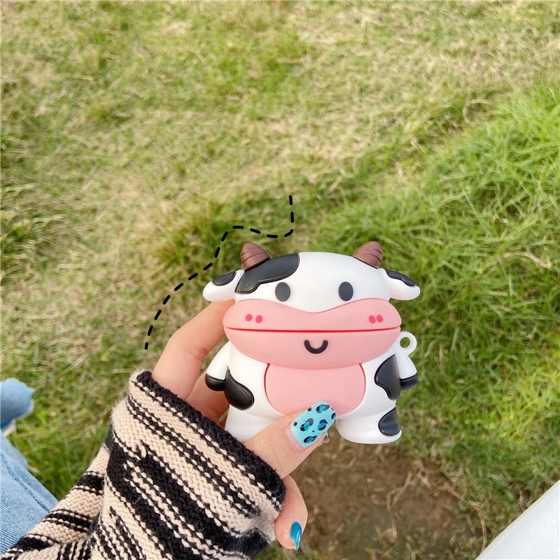 

Cartoon cowsilicone wireless Bluetooth headset for Apple's airports 1 / 2 Series For airpods pro3