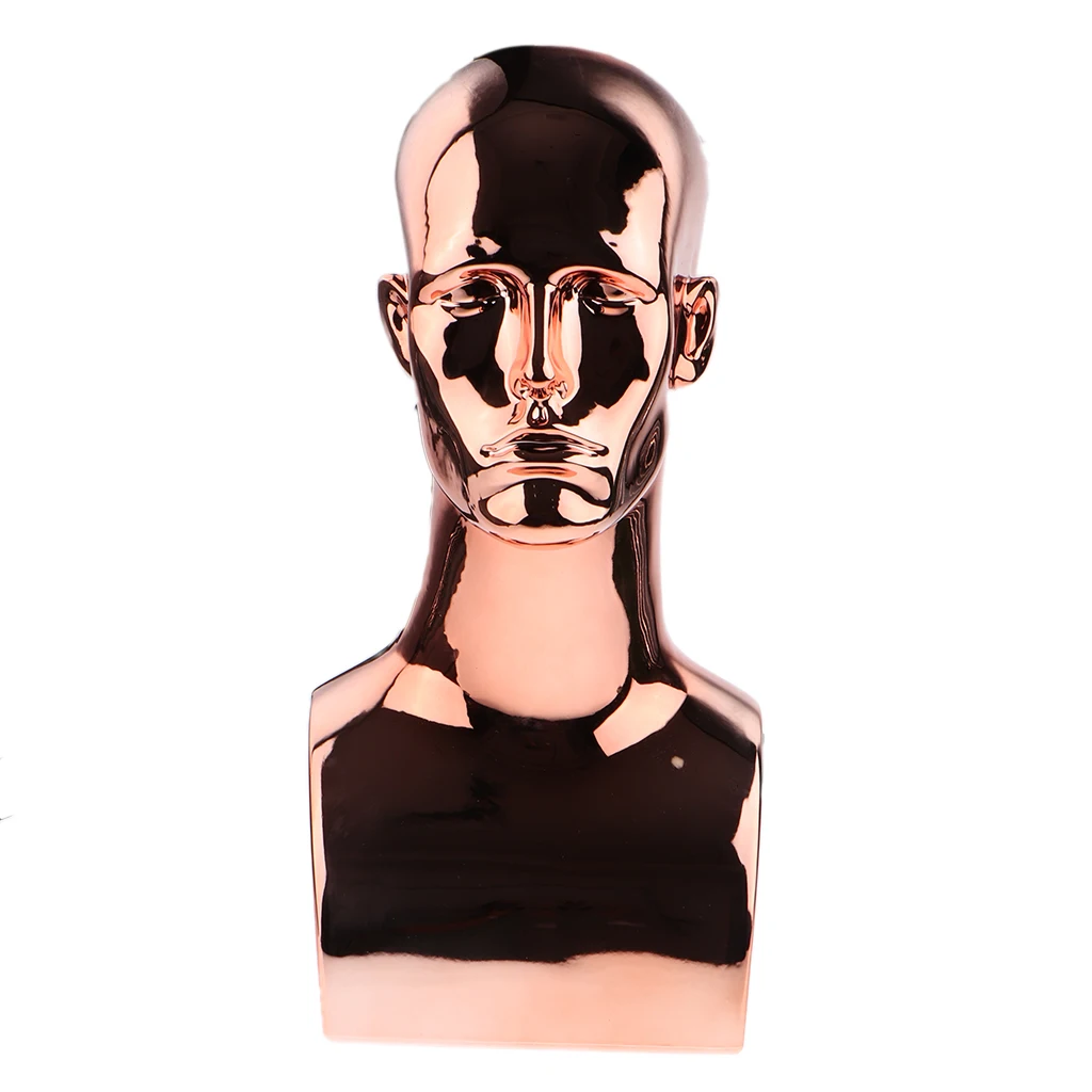 

Free Standing Professional Male Mannequin Head Manikin Model Head for Hats, Wigs Holder, Wig Styling Making,Glasses Stand
