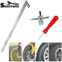 3pcs tire valve installation tool group multi function valve core key wrench vacuum tire valve mouth installation tool