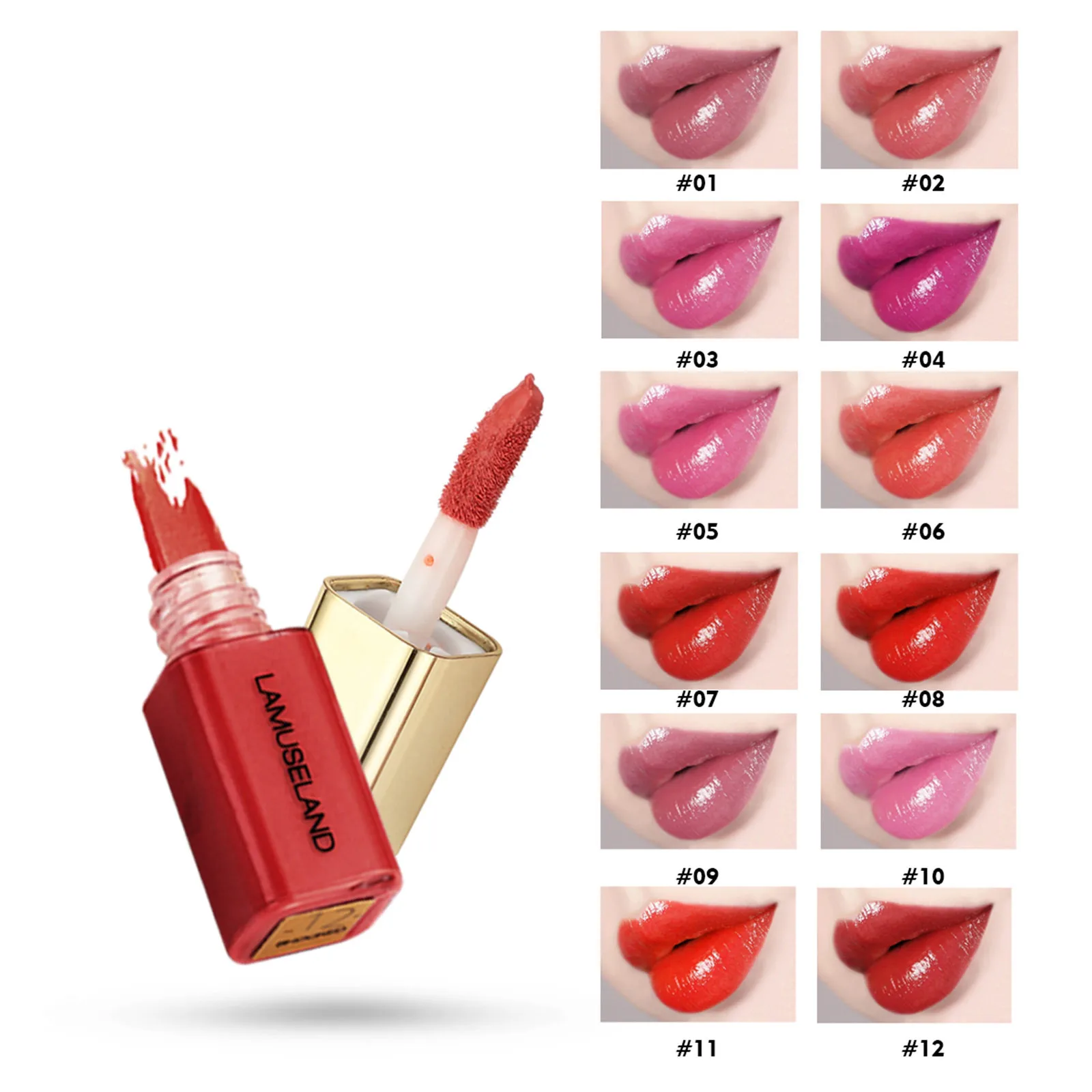 Стойкая помада в стиле ретро паста цветной Блеск для губ Медовый стойкий