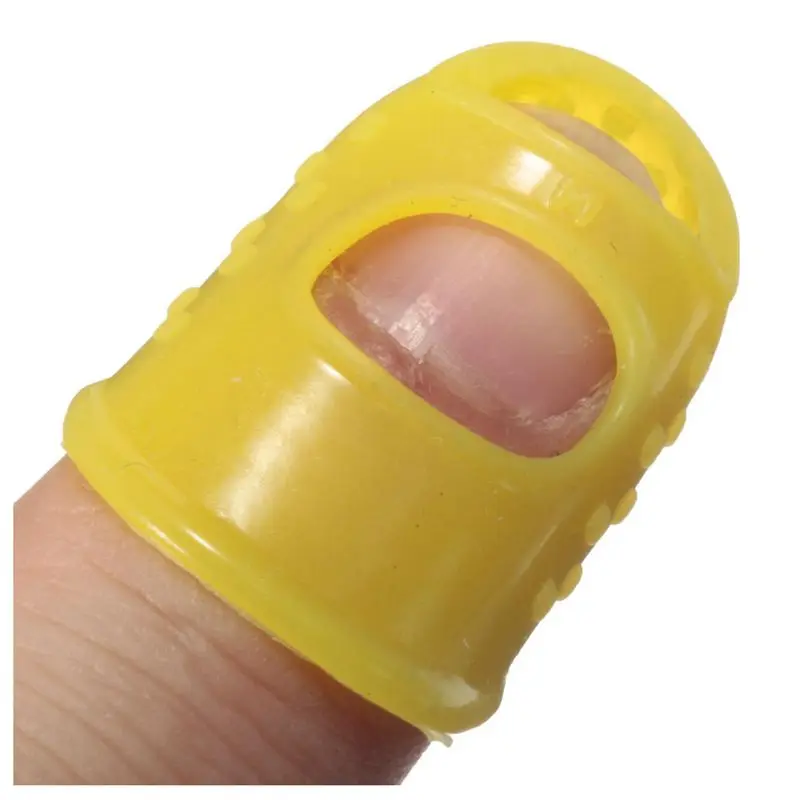 

4pcs Silicone Guitar Thumb Finger Picks Protector case Plectrum Fingertip Colors Ran