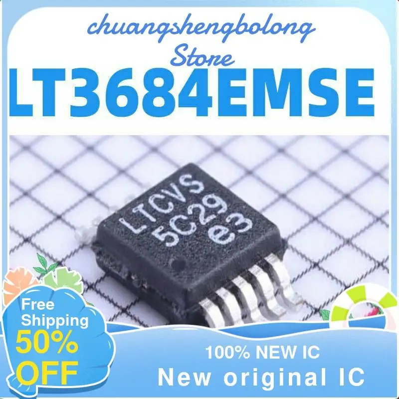 

10-200PCS LT3684EMSE LT3684 LTCV5 MSOP10 New original IC
