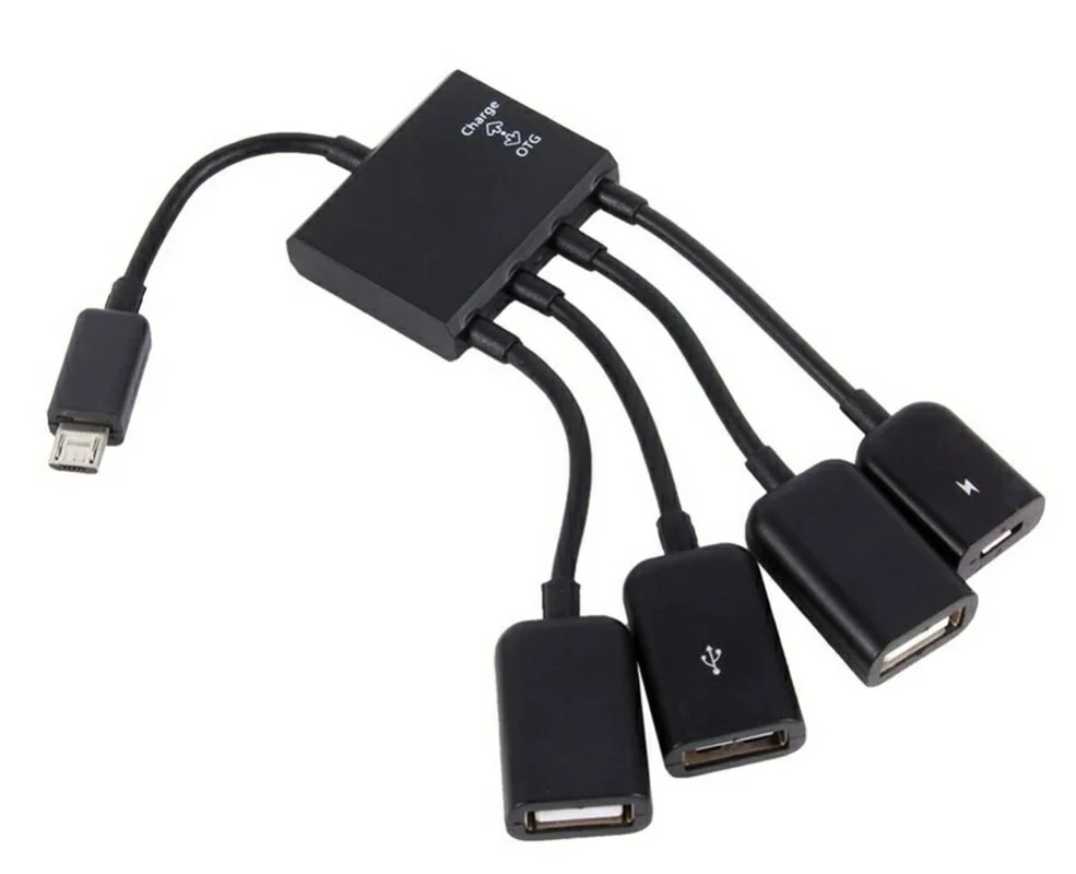 OTG 3/4 Port Micro USB Power Charging Hub Cable Spliter Connector Adapter For Smartphone Computer Tablet PC Data Wire | Безопасность и