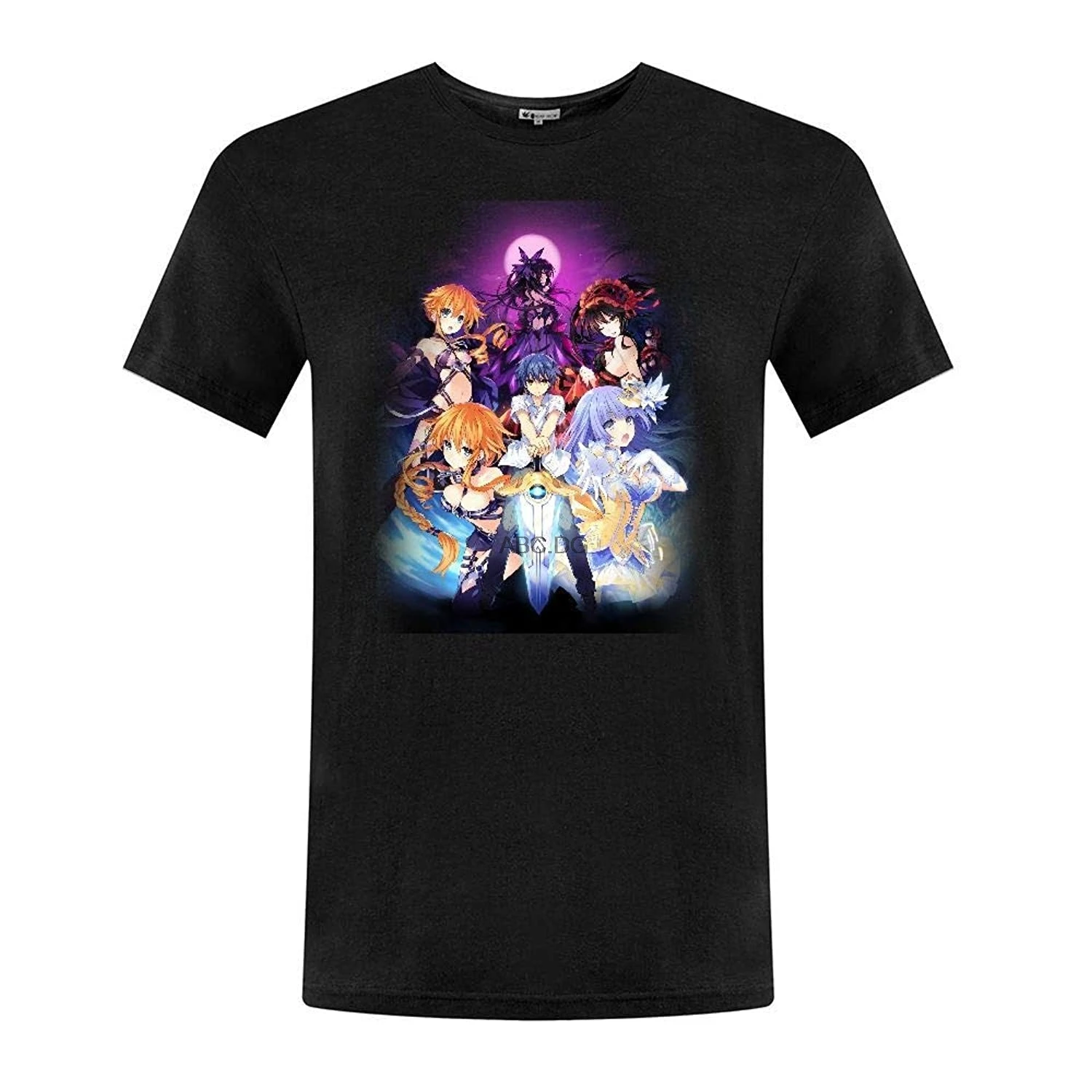 

Camiseta de Anime con cita en vivo para hombre