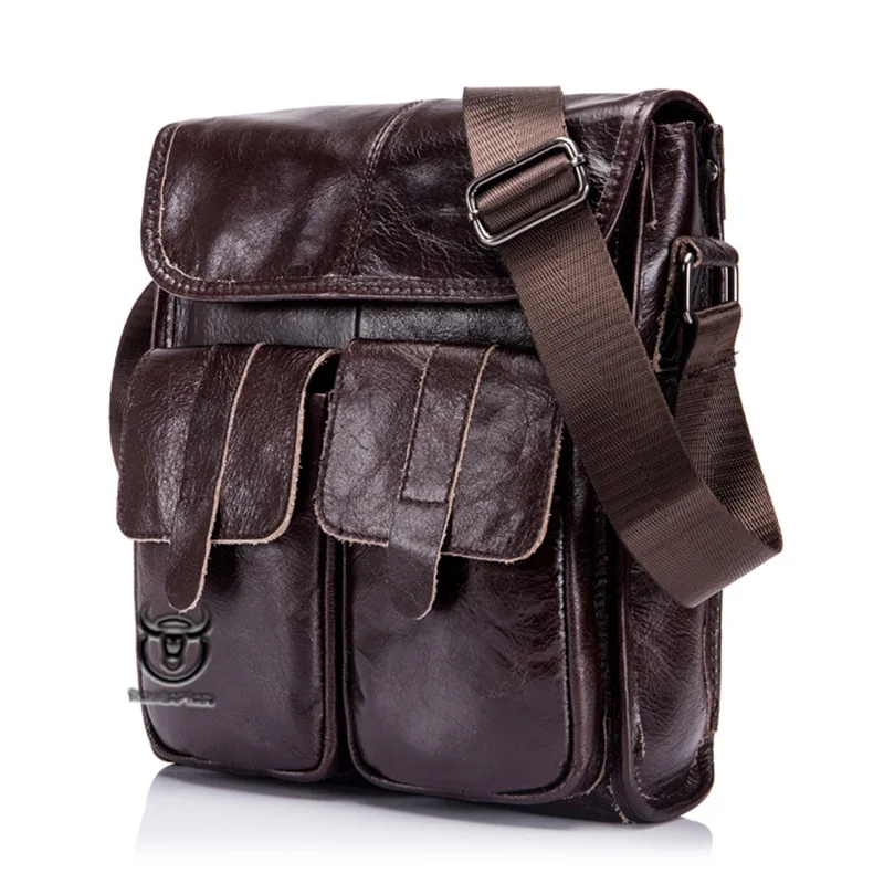 Мужской деловой портфель из натуральной кожи наплечная Наплечная Сумка для