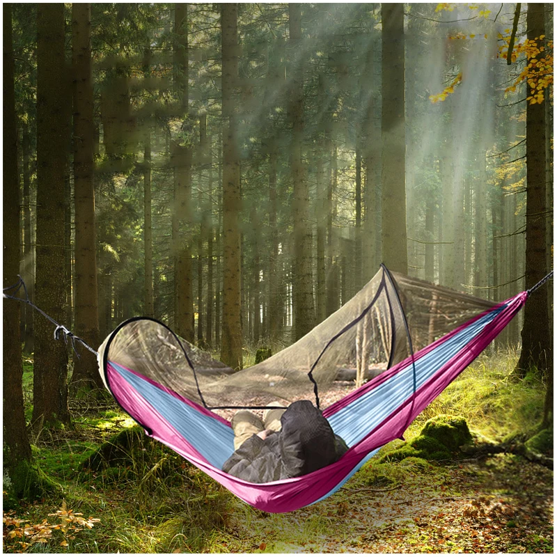 

Camping Tent Automatic Quick-opening Hammock With Mosquito Net fishing tent Outdoor tourist Tent Camping equipment naturehike