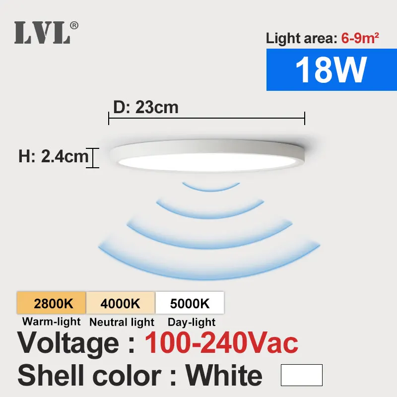 

Индукционный потолочный светильник LVL 5.8G для коридора