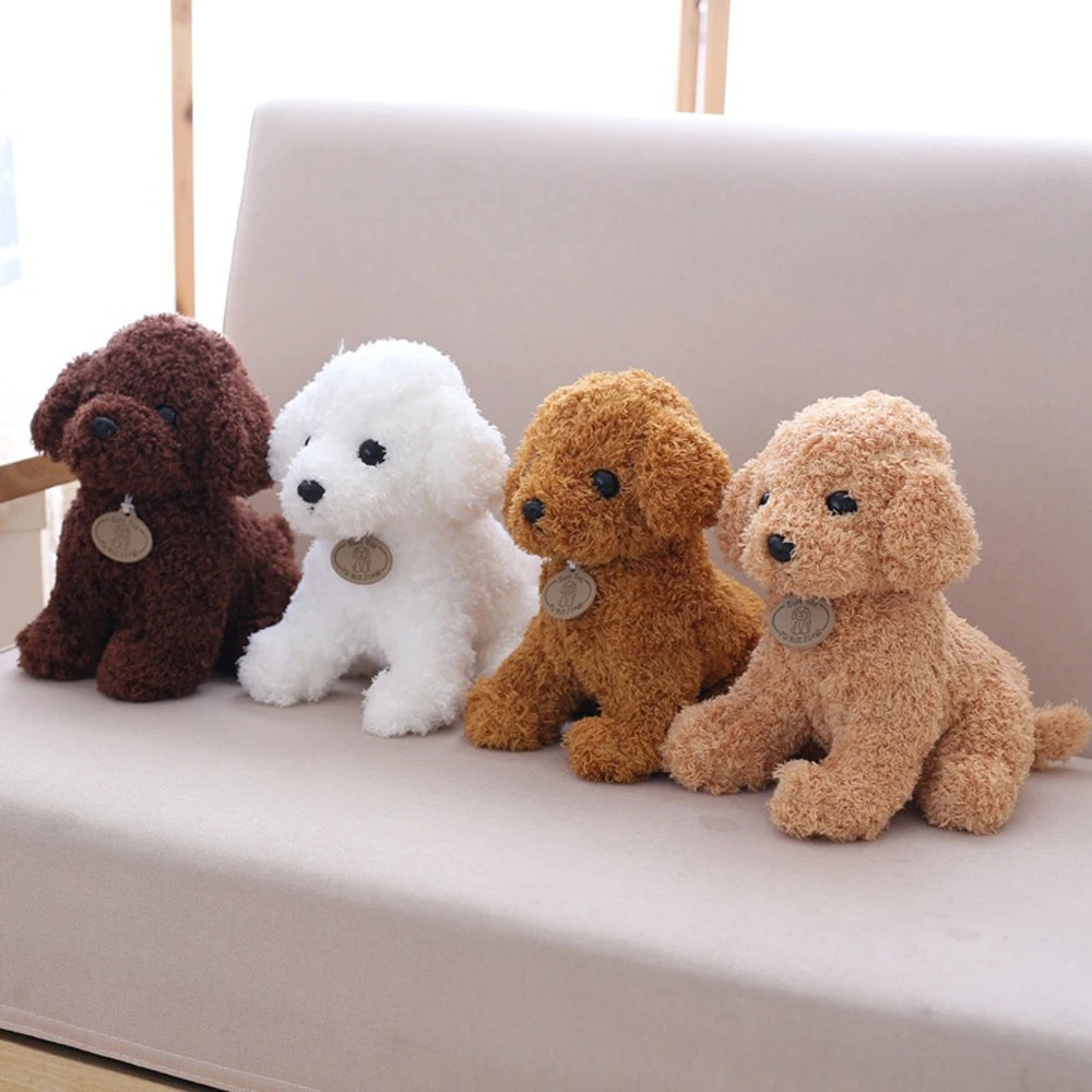 

Teddy Dog Pillow Puppy Dog Stuffed Plush Toy Simulation Teddy Gog Plush Doll Children Christmas Gifts Bedroom Sofa Decoration