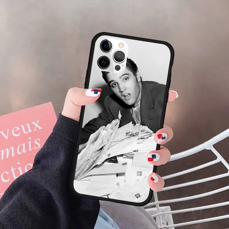 

Elvis Presley Phone Case For Iphone Case 5 5S SE 6 6s 7 8 11 12 X Xs Xr Pro Plus Max Mini Cover