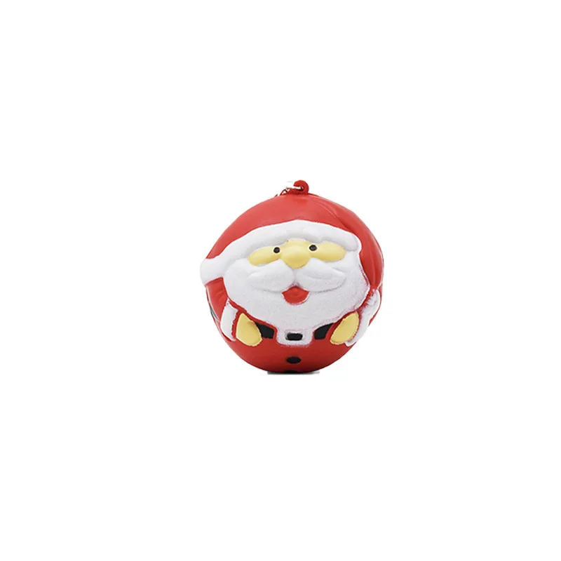 

Santa Claus Cane Apple Shoes Snowball Bell Hat Gift Box Squishy Slow Lift Decompression Squeeze Toy Baby Charm Children's Gift