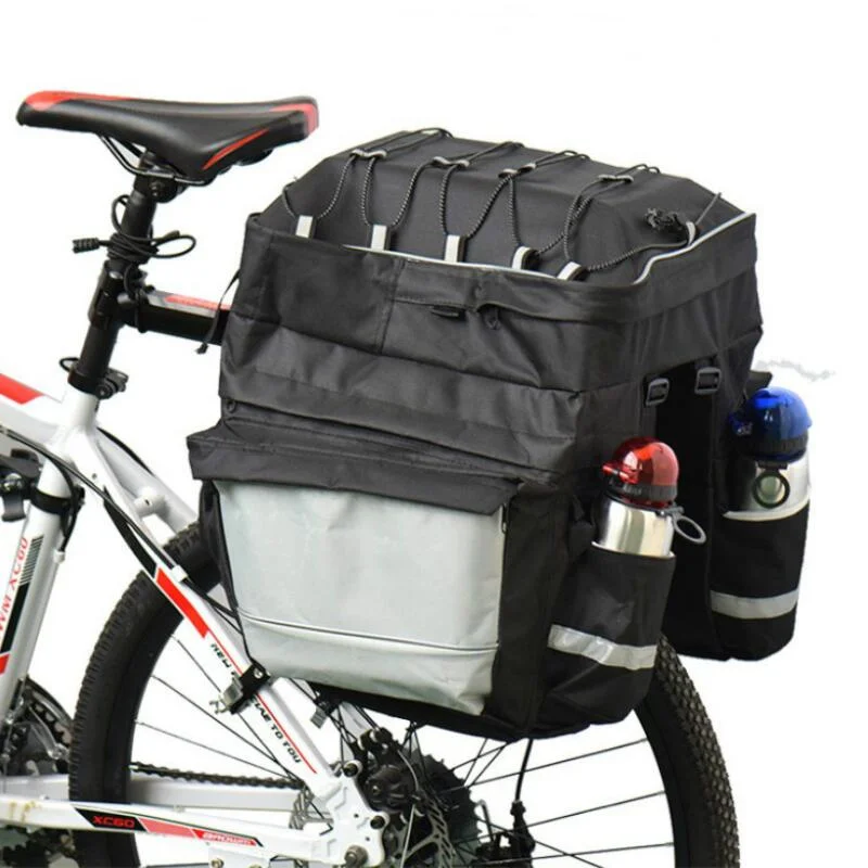 MTB Bicycle Carrier Bag Rear Rack Luggage High Capacity Cycling Double Side Tail Seat Pannier Pack Luggage Bicycle shelf pac