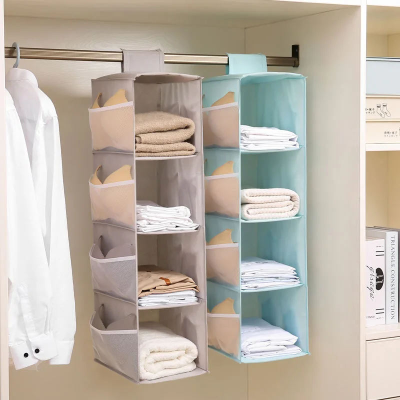 Wardrobe Hanging Storage Bag Bra Rack Hanging Hang Tidy Holder Clothes Hangers Portable Underwear Organizer Shelf Bag Closet