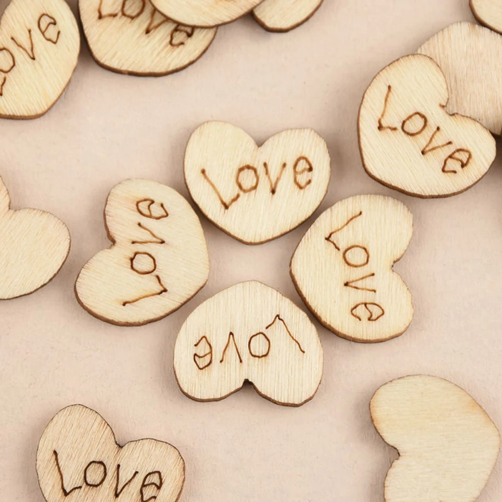 100 шт./компл. в деревенском стиле отлично подходят для украшения любящих сердец и
