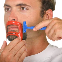 1pcs mustache beard styling template beard stencil comb hairbrush for men beard shaping trimming tools salon beauty supplies