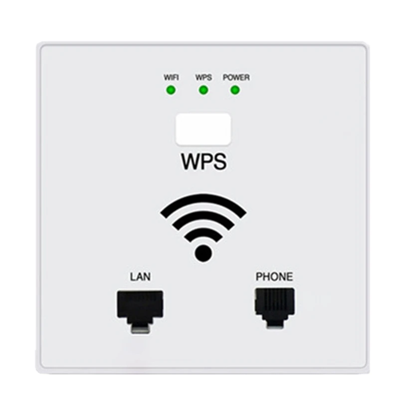 300 Мбит/с в стене WiFi точка доступа Беспроводная розетка AP для отеля проект