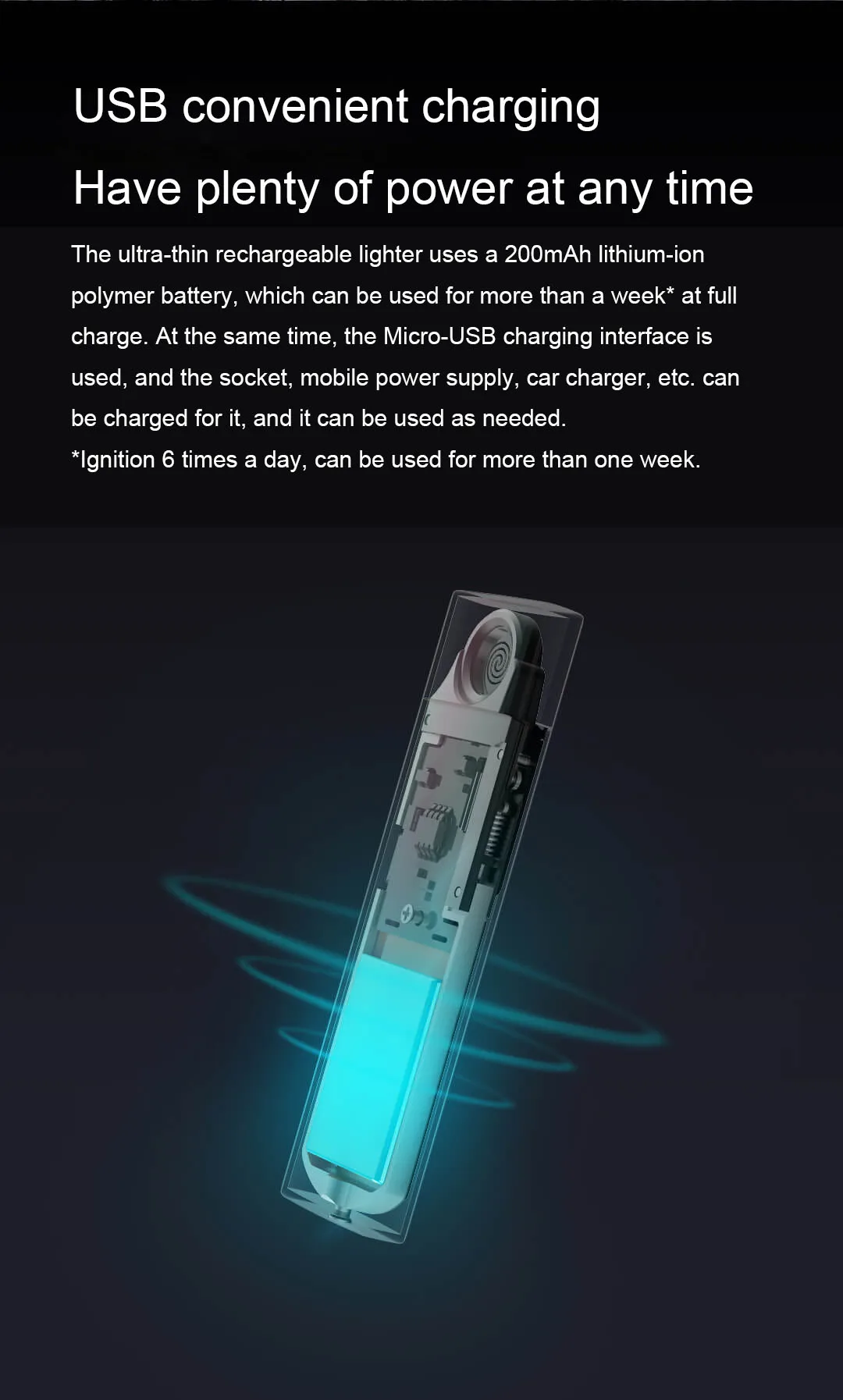 Xiaomi Beebest металлический электронный прикуриватель USB Перезаряжаемый сенсорный экран ветрозащитные сигареты гаджеты для мужчин безопасный без огня