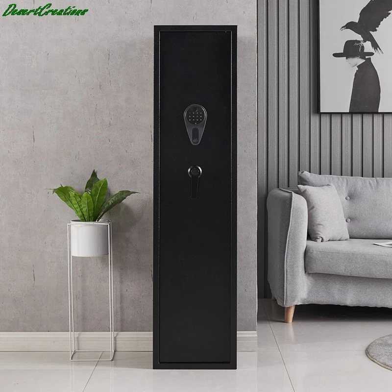 

Сейф для пистолета, коробка для безопасности цифрового пистолета, шкаф для хранения с 5 огнестрелами, черные коробки с батарейками