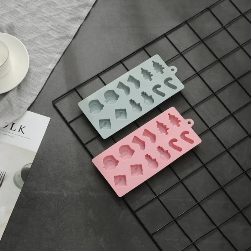 Полостей Рождественский дизайн силиконовая форма для торта Конфета шоколадное