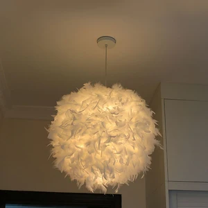 Mordern Feather Pendant Lamp E27 Lamp Holder Fairy Hanging Lamp Goose Feather Bedroom Dining Room Loft Chandelier Ceiling Light