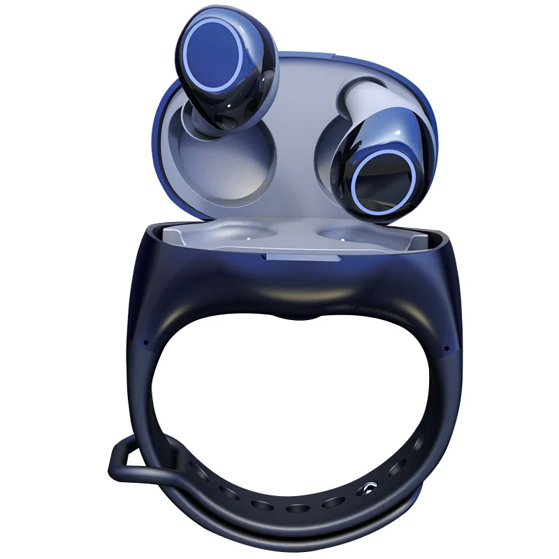 

Bluetooth-гарнитура TWS в стиле часов, портативные наушники с функцией шумоподавления и воспроизведения звонков