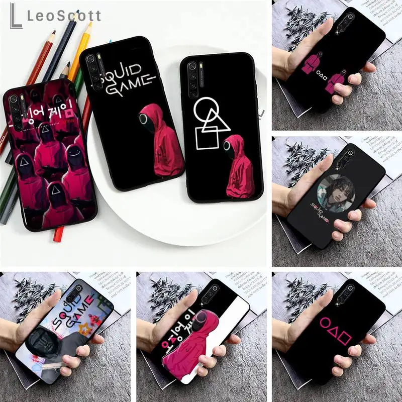 

Squid Game Phone Case For Xiaomi Redmi note 7 8 9 pro 8T 9S Mi Note 10 Lite pro