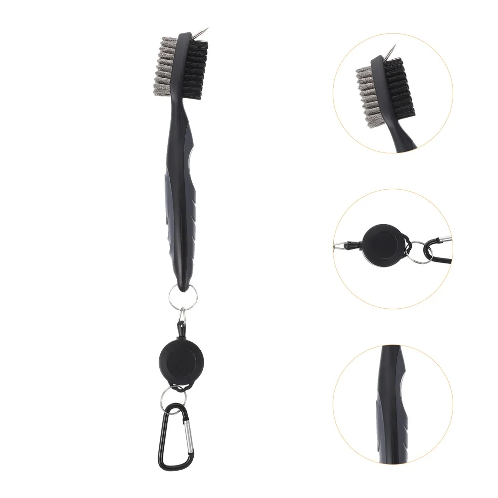 

1Pc 2-in-1 Cleaning Brush Double-sided Brush Durable Golft Club Cleaner