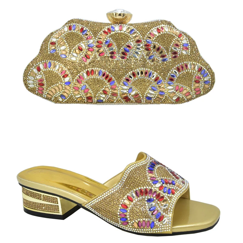 Вечерние туфли и сумочка в нигерийском стиле вечерние итальянском женские