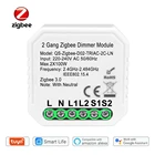 Zigbee 3,0 диммер модуль умный переключатель Tuya управление через приложение Esp8266 Голосовое управление Google Assistant Alexa Echo Mqtt SmartThings