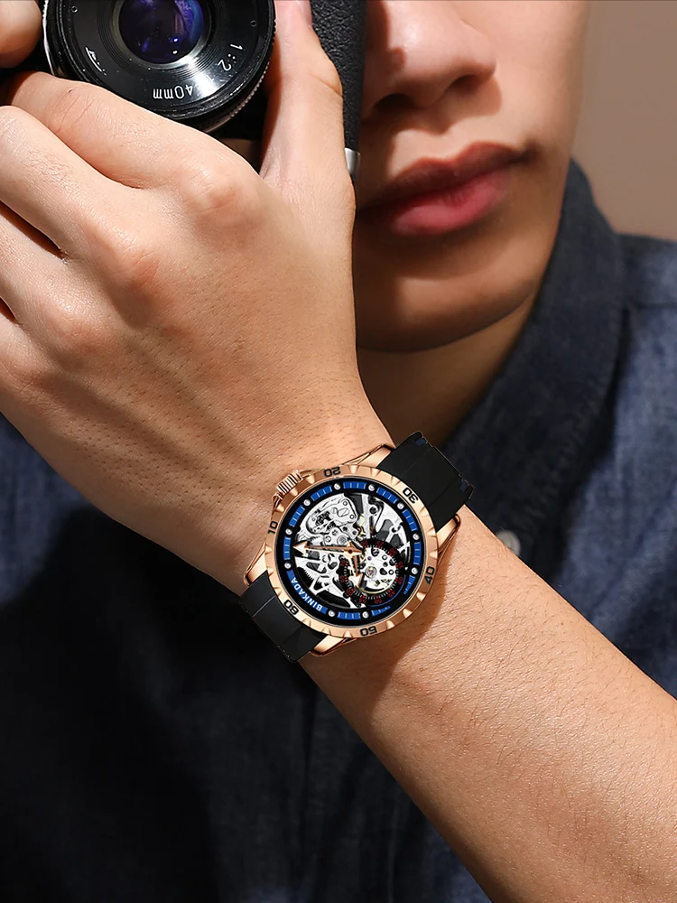 Оригинальные Полностью Автоматические Мужские механические часы